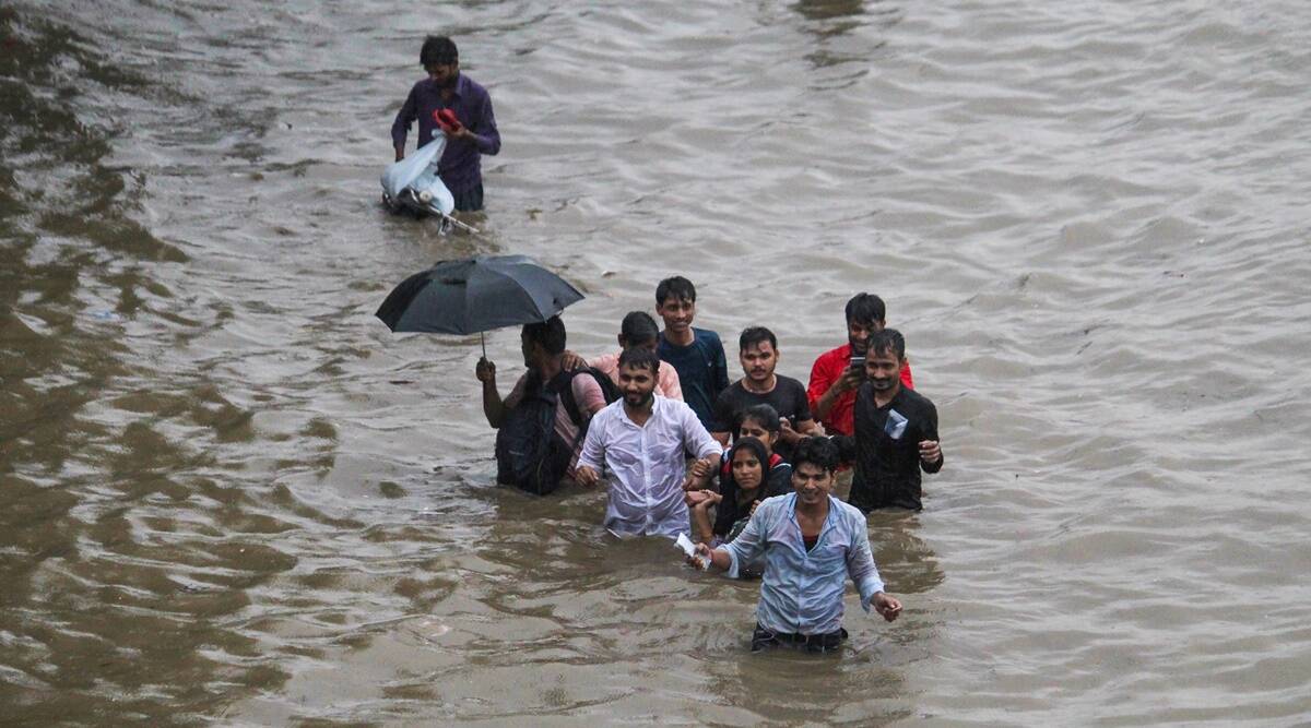 Gurgaon faces waterlogging and traffic snarls after heavy rainfall 
