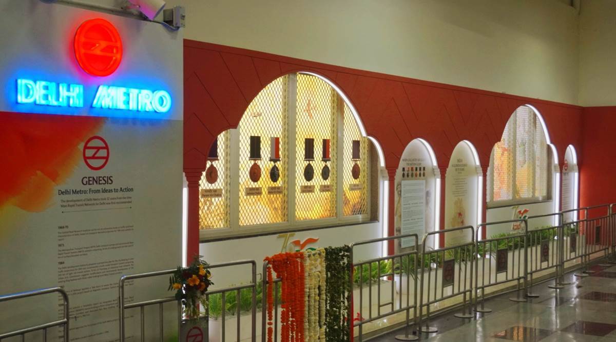 At Delhi’s Rajouri Garden Metro station, permanent exhibition on gallantry award recipients