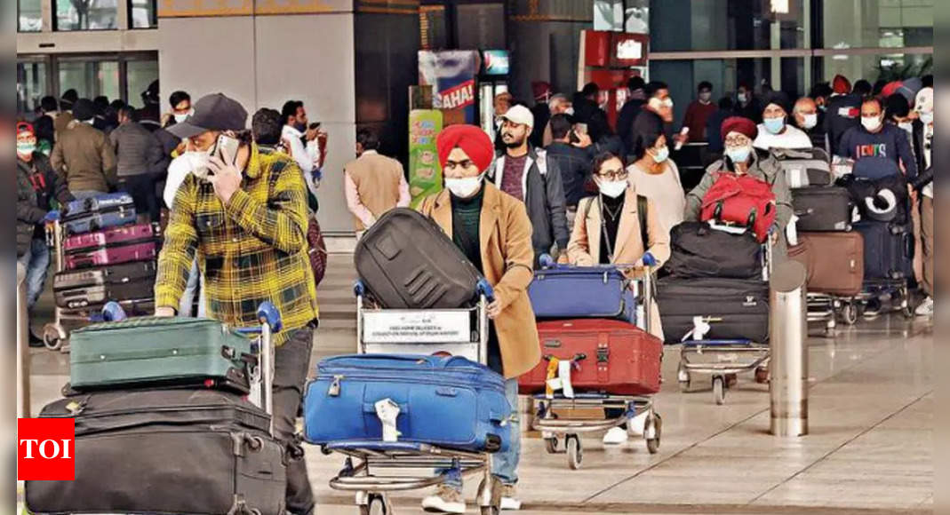 Random Covid testing of international fliers begins at Delhi airport | Delhi News